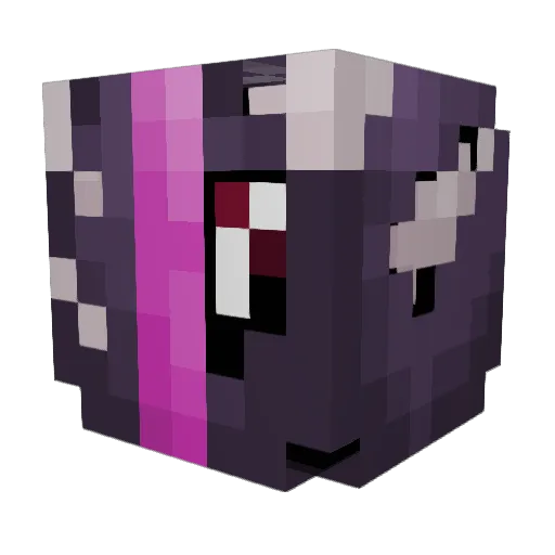DittoChan Minecraft avatar head, 3D render