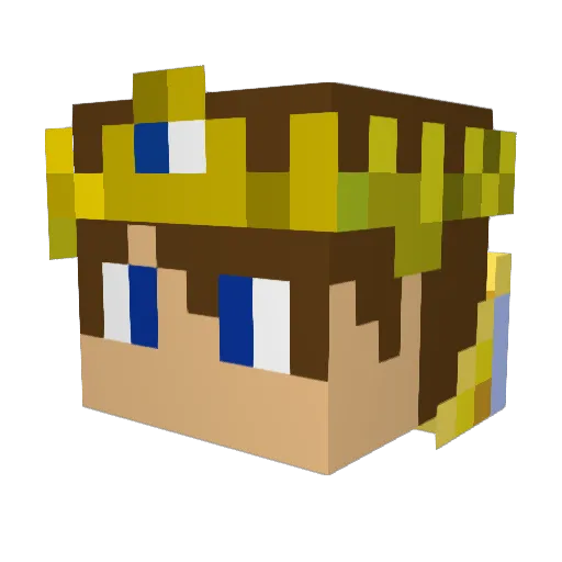 DittoKing Minecraft avatar head, 3D render