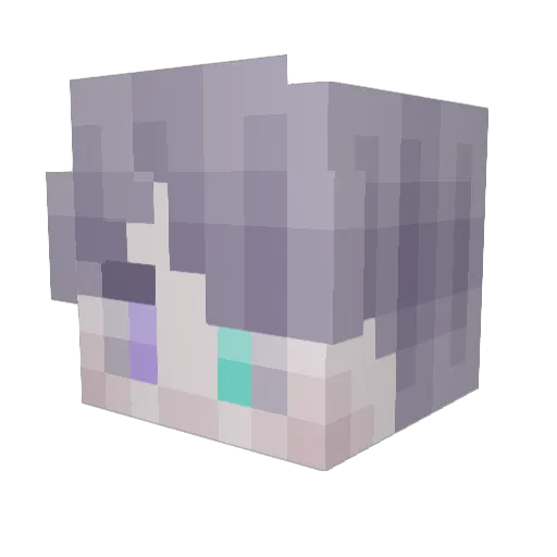 Dittocorn Minecraft avatar head, 3D render