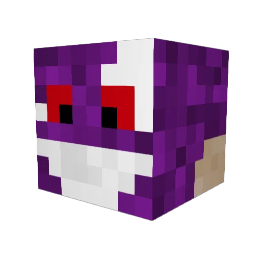 Dittomon420 Minecraft avatar head, 3D render
