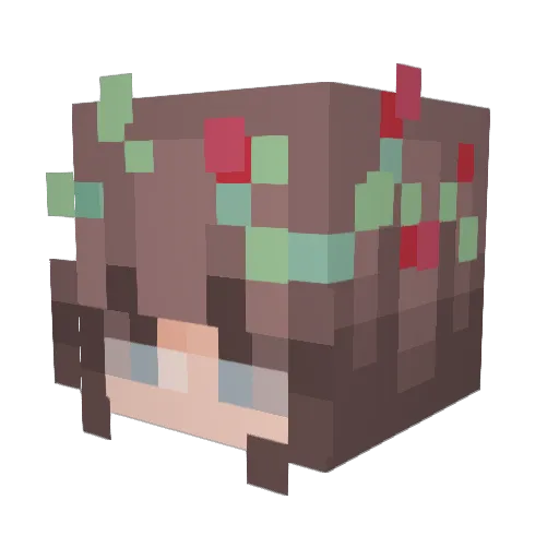 Ditzzy_ Minecraft avatar head, 3D render