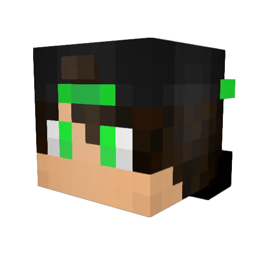 Diundrad Minecraft avatar head, 3D render