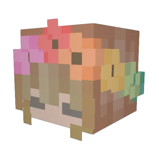 Div3rDown Minecraft avatar head, 3D render