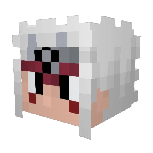 DivMod Minecraft avatar head, 3D render