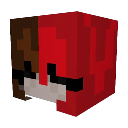 DivShin Minecraft avatar head, 3D render