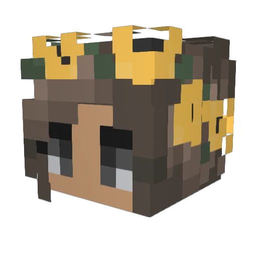 DivaForreal Minecraft avatar head, 3D render
