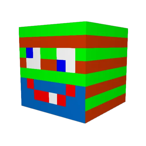 Divad2507 Minecraft avatar head, 3D render