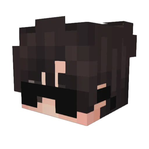 Divadios Minecraft avatar head, 3D render