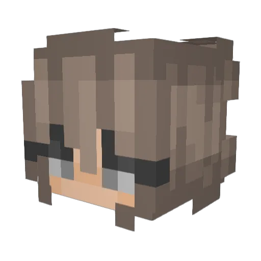 Divagate Minecraft avatar head, 3D render