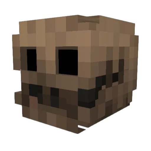 Divague Minecraft avatar head, 3D render