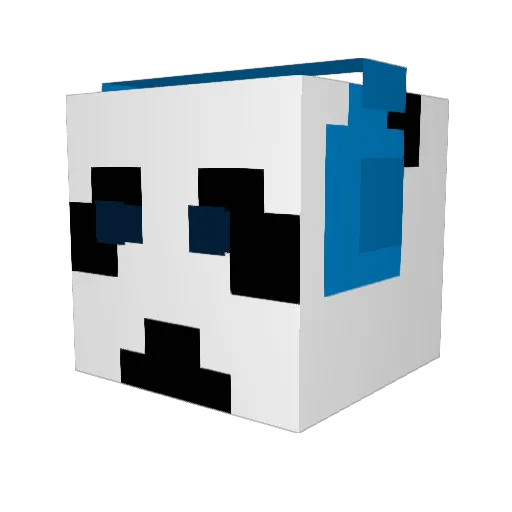 Divakai Minecraft avatar head, 3D render