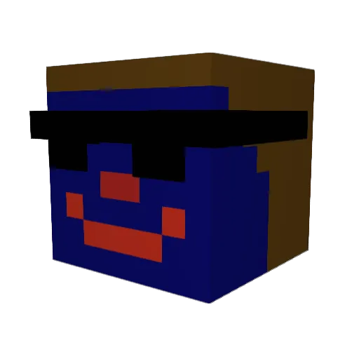 Dival1984 Minecraft avatar head, 3D render
