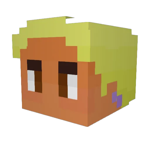 DivanChaise Minecraft avatar head, 3D render