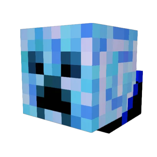 DiveNAllDay Minecraft avatar head, 3D render