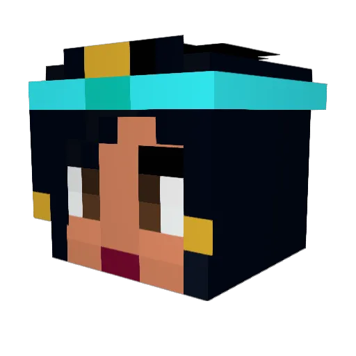 Divelephant Minecraft avatar head, 3D render