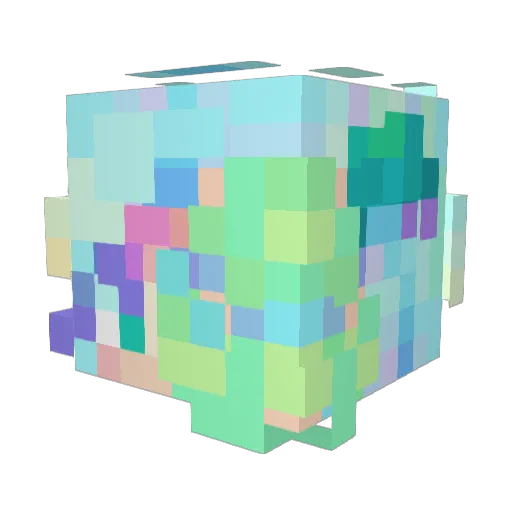 DiverDilly Minecraft avatar head, 3D render