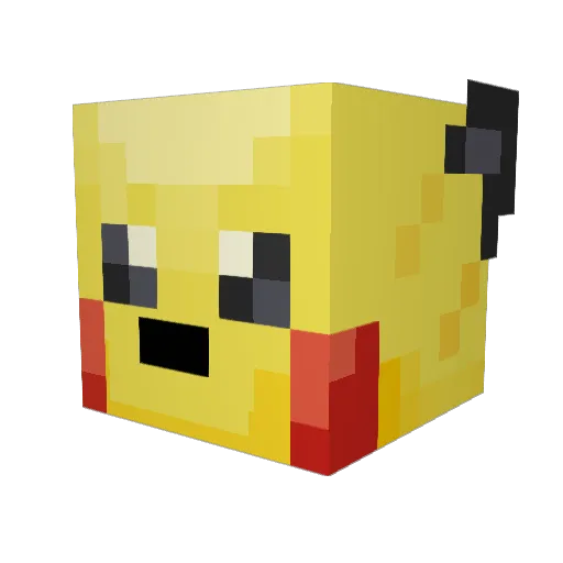DiverZzzz Minecraft avatar head, 3D render