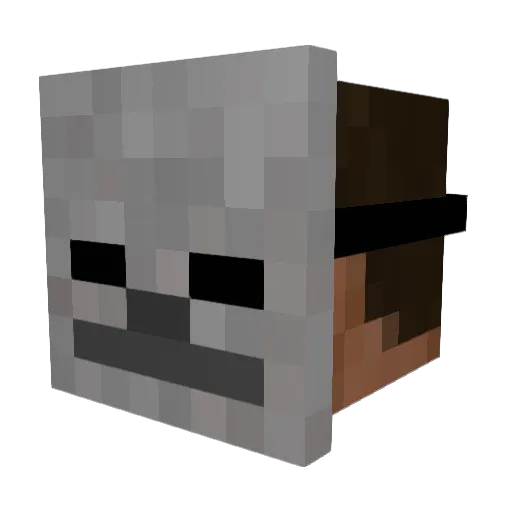 DiversaoNoZap Minecraft avatar head, 3D render