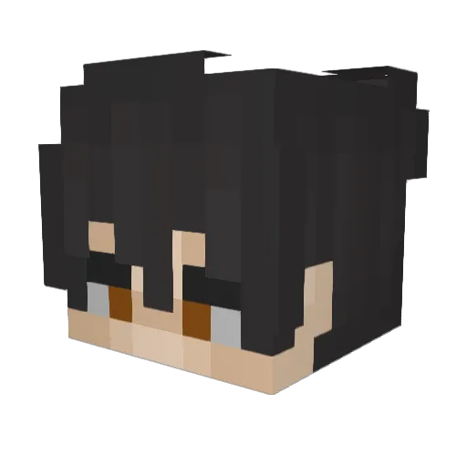 Diversive_ Minecraft avatar head, 3D render