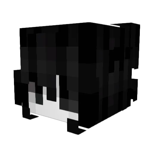 Diviiilein Minecraft avatar head, 3D render