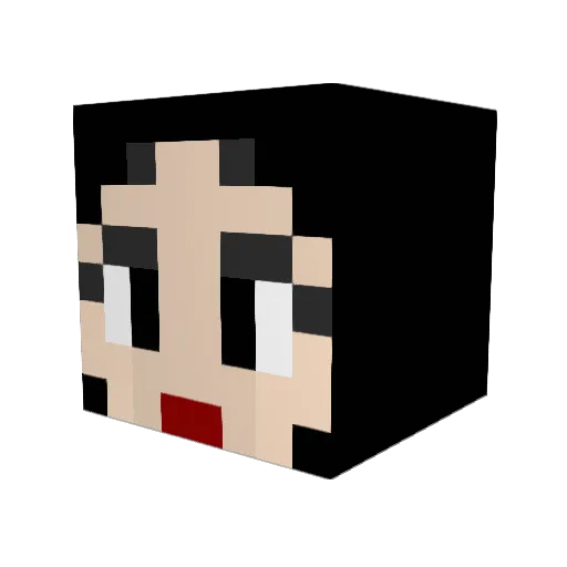 DivinaMoon Minecraft avatar head, 3D render