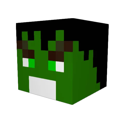 DivineBum Minecraft avatar head, 3D render