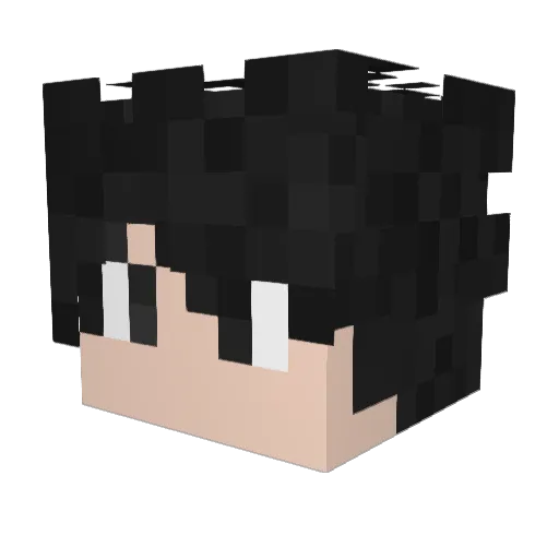 DivineElement Minecraft avatar head, 3D render