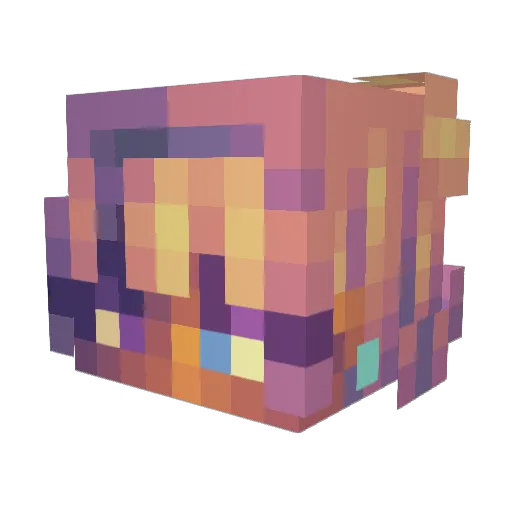 DivineEstelle Minecraft avatar head, 3D render