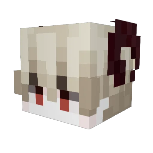 DivineFall Minecraft avatar head, 3D render