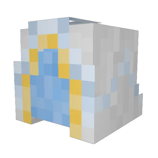DivineFirmament Minecraft avatar head, 3D render