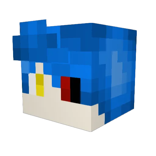 DivineGh0ul Minecraft avatar head, 3D render