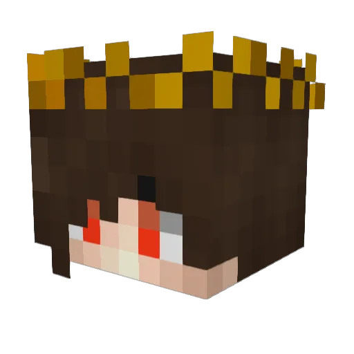 DivineGlaciem Minecraft avatar head, 3D render