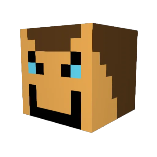 DivineLine Minecraft avatar head, 3D render