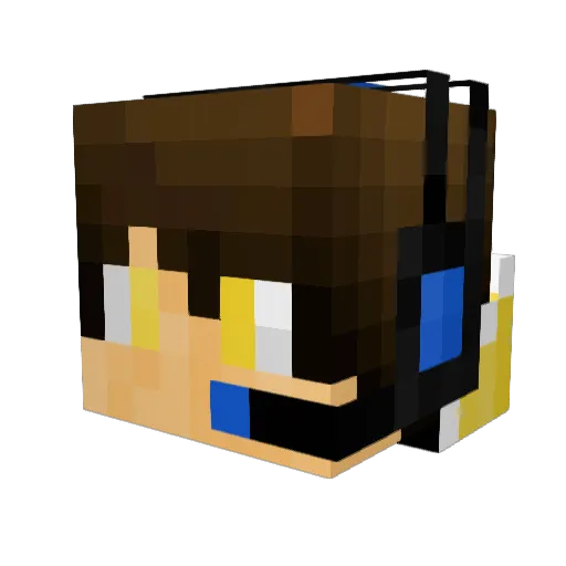 DivineMusk Minecraft avatar head, 3D render