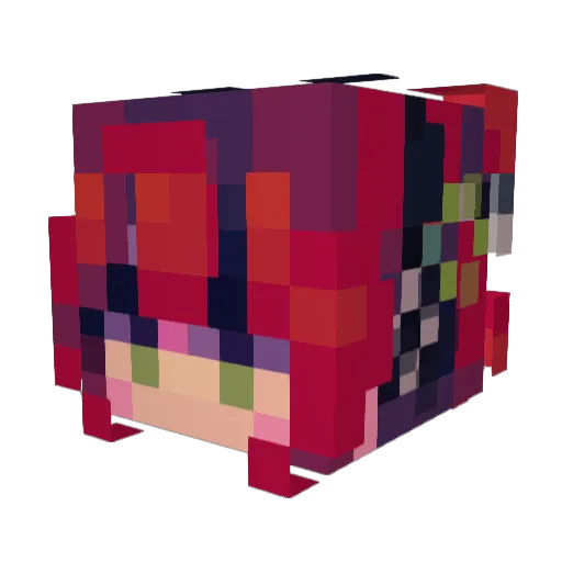 DivineOne333 Minecraft avatar head, 3D render