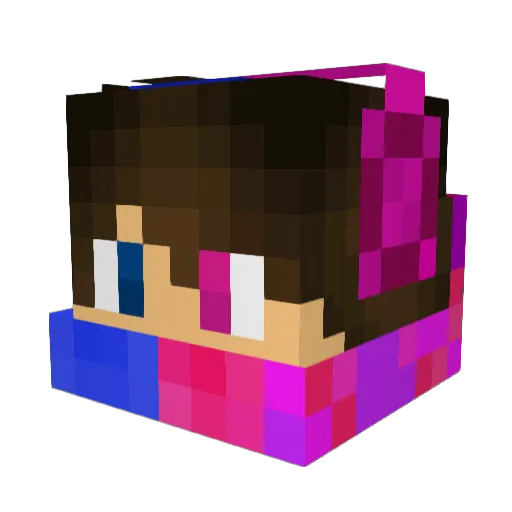 DivineSoul12 Minecraft avatar head, 3D render