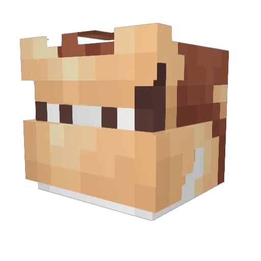 Divine_Peaches Minecraft avatar head, 3D render