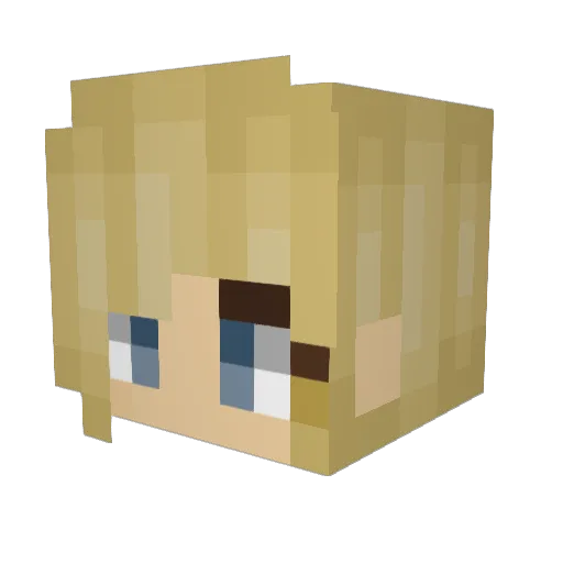 DivinityNRG Minecraft avatar head, 3D render