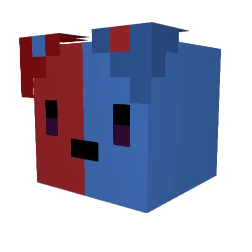 Divinius_1 Minecraft avatar head, 3D render