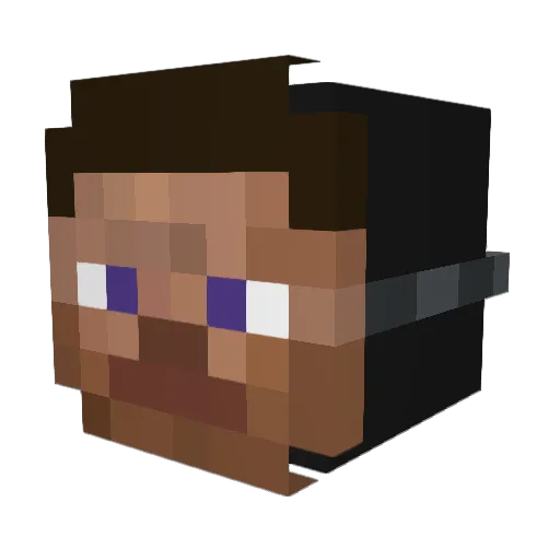 DivisionT0qqler Minecraft avatar head, 3D render
