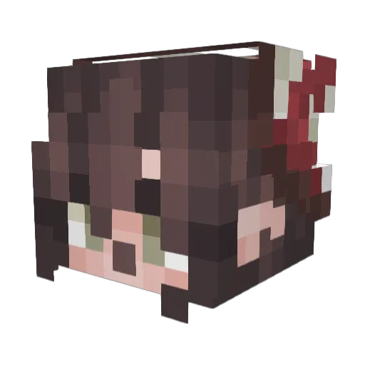Divission Minecraft avatar head, 3D render
