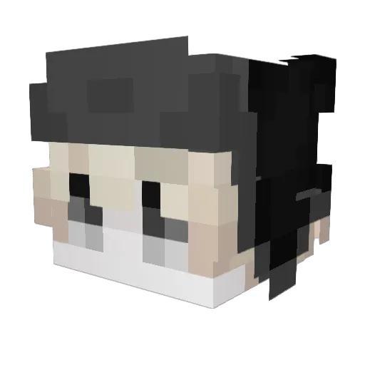 DivoDov Minecraft avatar head, 3D render