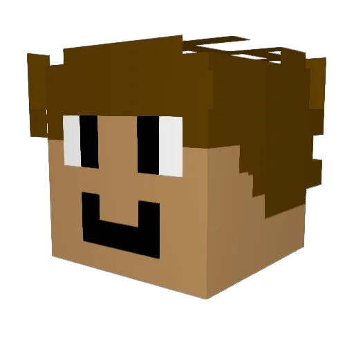 Divo_20 Minecraft avatar head, 3D render