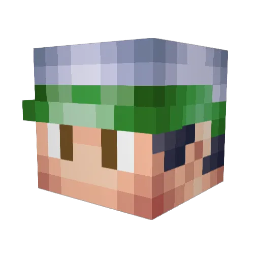 Divonico Minecraft avatar head, 3D render