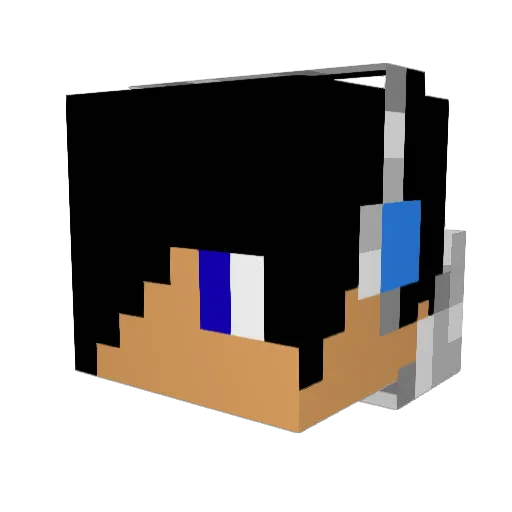 DivoxLive Minecraft avatar head, 3D render