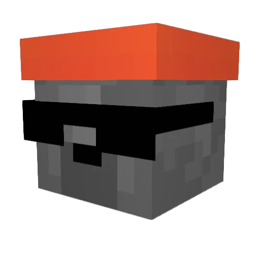 DivusTaxi Minecraft avatar head, 3D render
