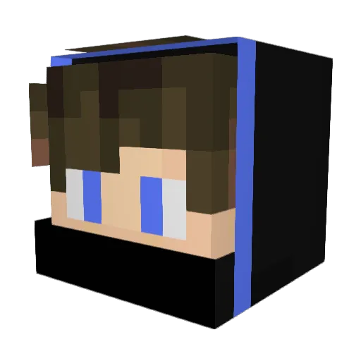 Divvay Minecraft avatar head, 3D render