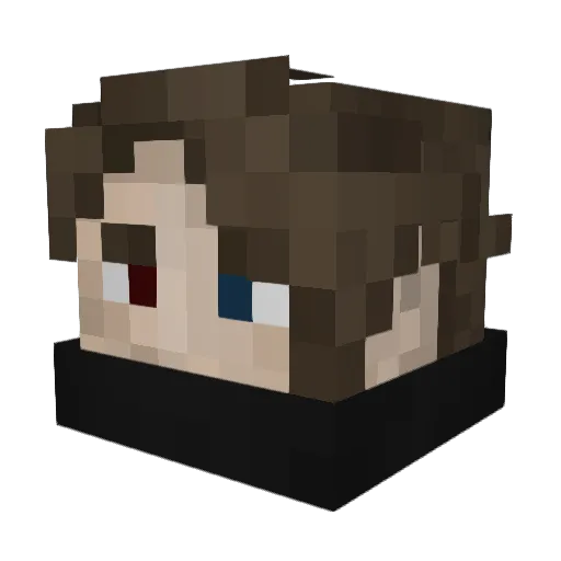 Divvvy Minecraft avatar head, 3D render