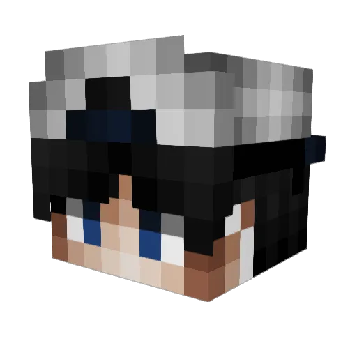 DivzerV2 Minecraft avatar head, 3D render