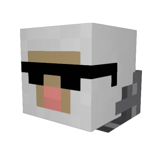 Diwan254 Minecraft avatar head, 3D render